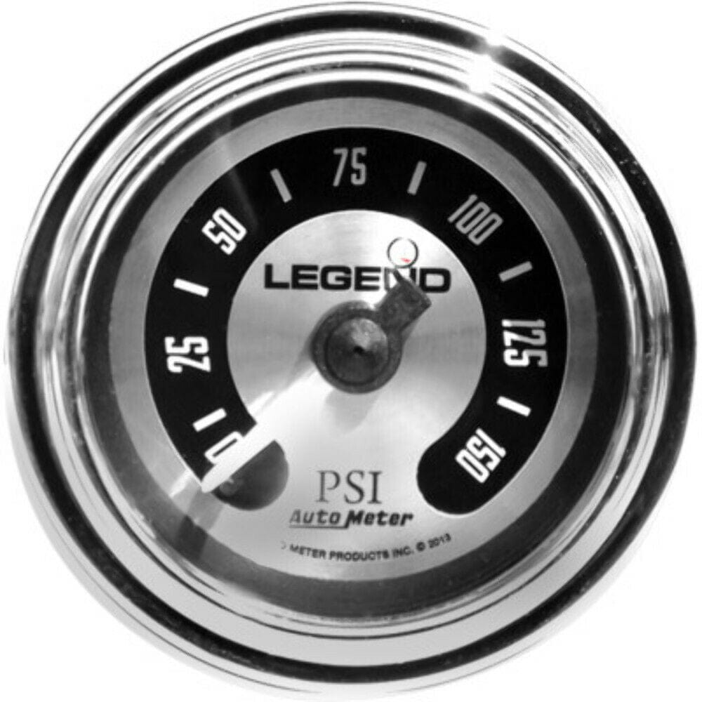 Legend Suspension Other Instruments & Gauges Legend Suspension Aluminum Fairing Mount LED Backlit PSI Pressure Gauge Harley