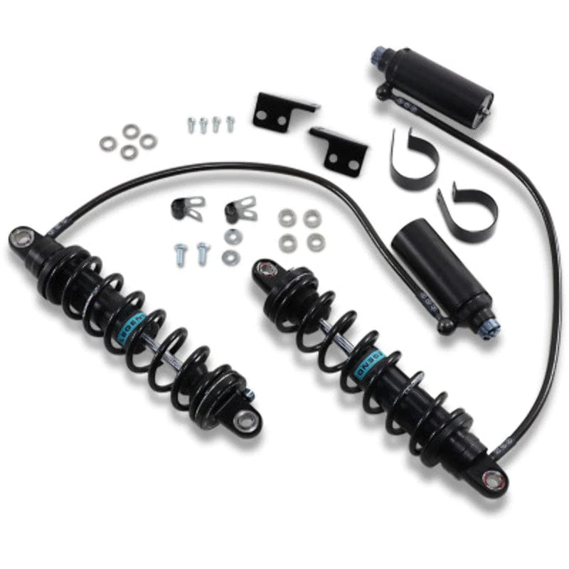 Legend Suspension Shocks Legend Revo-Arc Remote Reservoir Coil Suspension 13" Shocks Harley 99-08 Touring