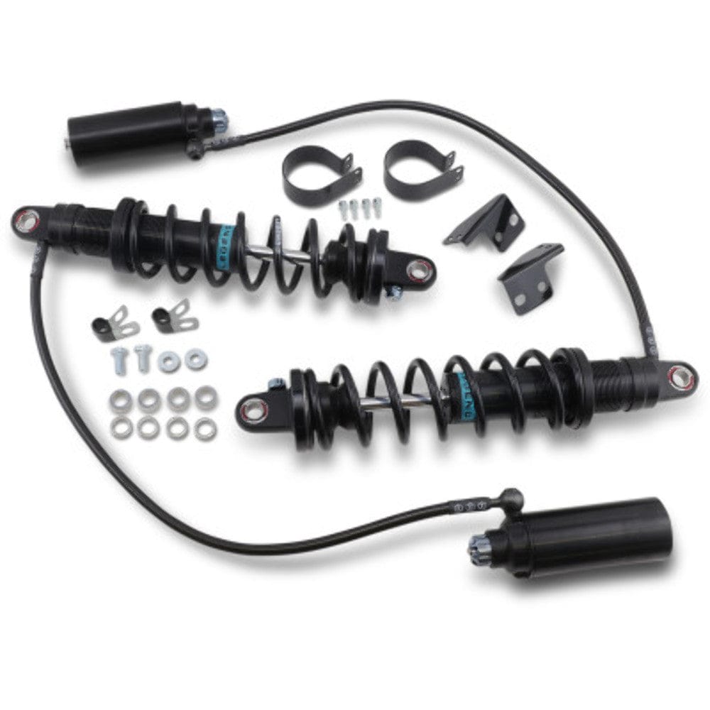 Legend Suspension Shocks Legend Revo-Arc Remote Reservoir Coil Suspension 14" Shocks Harley 99-08 Touring