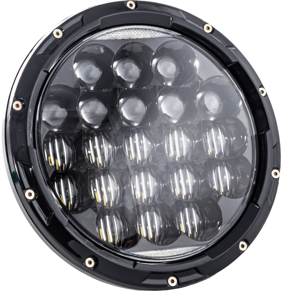 Letric Lighting Co Letric Lighting 7" Black Premium LED Headlight Aluminum Housing DOT Harley