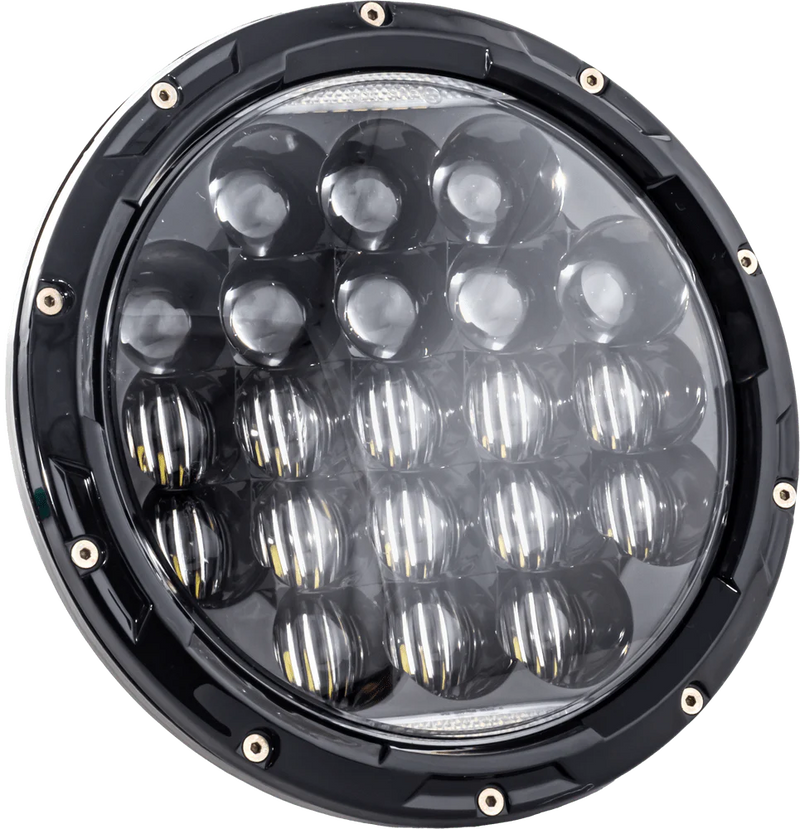 Letric Lighting Co Letric Lighting 7" Black Premium LED Headlight Aluminum Housing DOT Harley