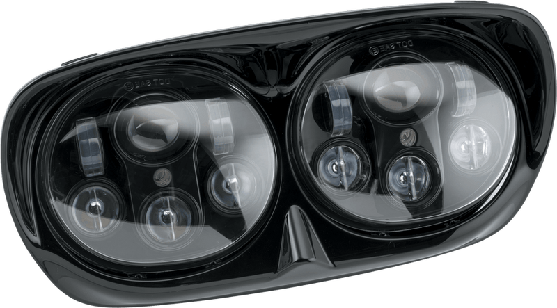 Letric Lighting Co Letric Lighting Black 5.75" Dual LED Headlights Assm. Harley Road Glide 98-13