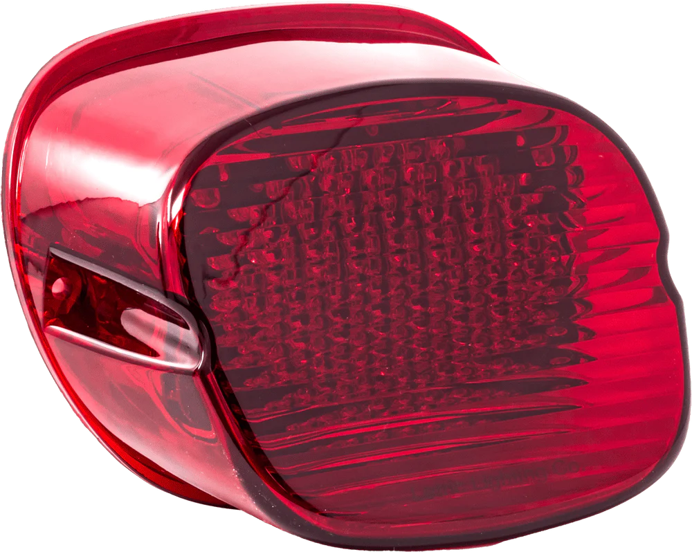 Letric Lighting Co Letric Lighting Red Slantback LED Strobing Taillight Low Profile Harley '99+