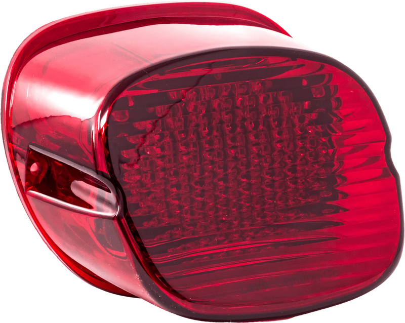 Letric Lighting Co Letric Lighting Red Slantback LED Strobing Taillight Low Profile Harley '99+