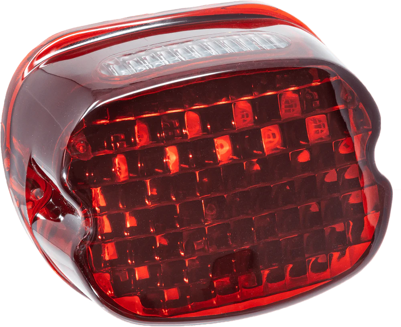 Letric Lighting Co Letric Lighting Red Slantback LED Taillight Low-Profile Harley '99+