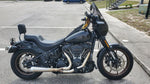 Memphis Shades Fairing Black Road Warrior Fairing 9" Dark Smoke Windshield Kit Harley Low Rider S 2020