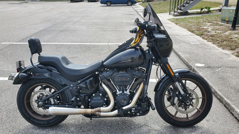 Memphis Shades Fairing Road Warrior Fairing 15" Black Smoke Windshield Polished Harley Low Rider S 2020
