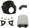 Memphis Shades Fairings & Body Work Memphis Shade Road Warrior Fairing 17 Ghost Windshield Black Mounting Kit Harley