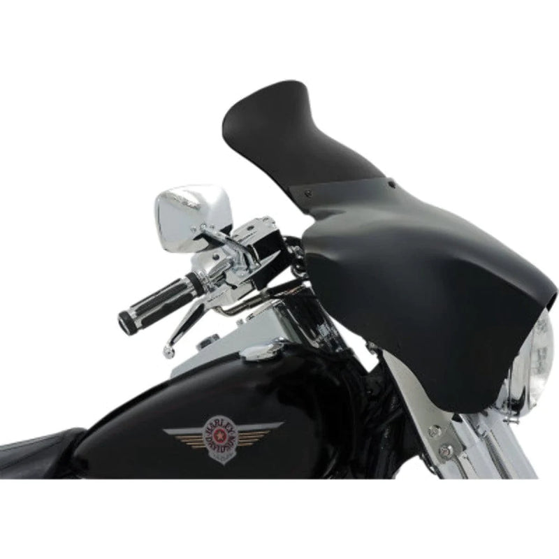 Memphis Shades Fairings & Body Work Memphis Shades Batwing Fairing 9" Black Windshield Polished Mounting Kit Harley