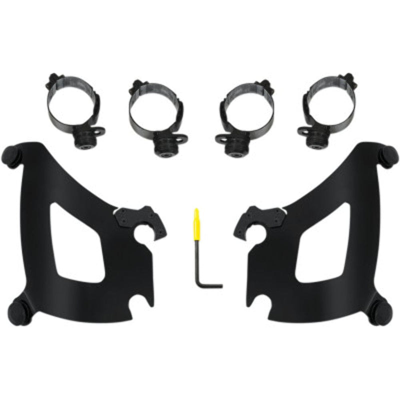 Memphis Shades Fairings & Body Work Memphis Shades Black Bullet Fairing Trigger-Lock Mount Kit Harley Sport Glide M8