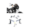Memphis Shades Fairings & Body Work Memphis Shades Cafe Fairing Windshield Polished Mount Kit Harley 91+ Dyna FXD XL