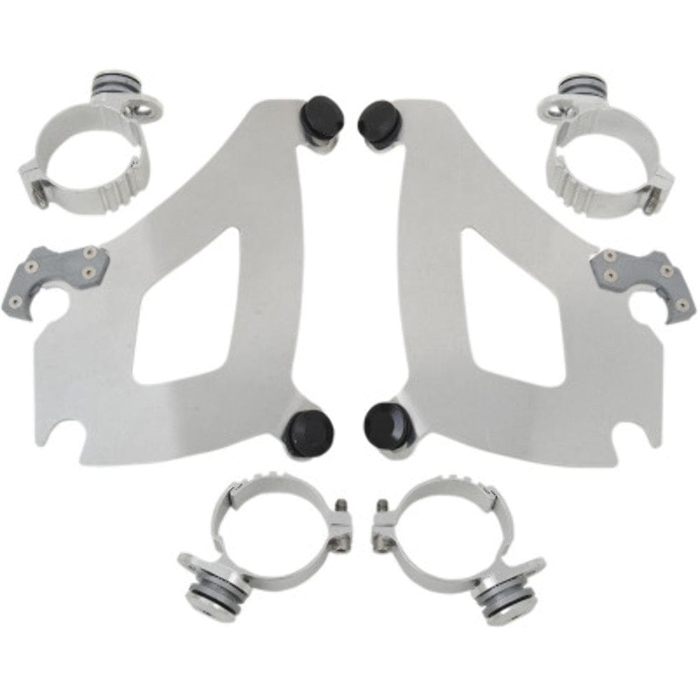 Memphis Shades Fairings & Body Work Memphis Shades Polished Bullet Fairing Trigger-Lock Mount Kit Harley FXSB 13-17