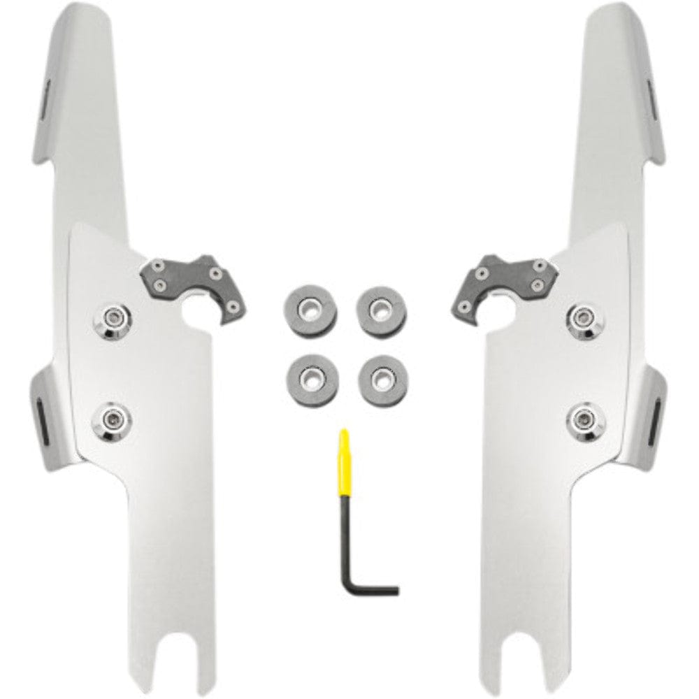 Memphis Shades Fairings & Body Work Memphis Shades Polished Windshield Trigger-Lock Mount Kit Harley Freewheeler 15+