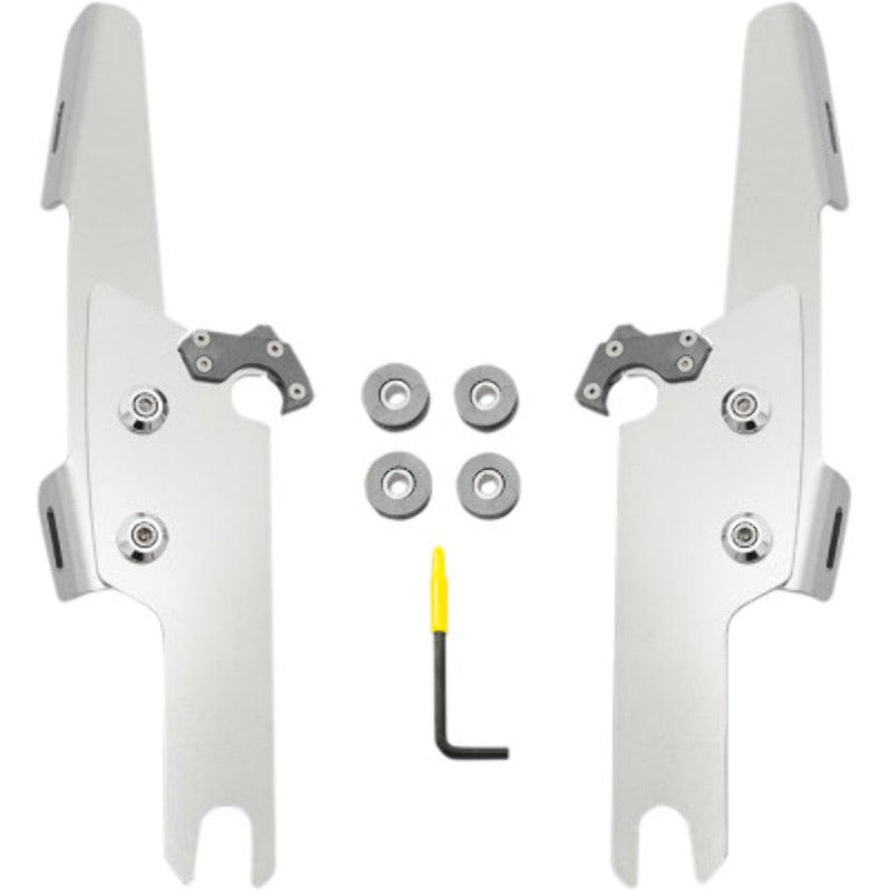 Memphis Shades Fairings & Body Work Memphis Shades Polished Windshield Trigger-Lock Mount Kit Harley Freewheeler 15+