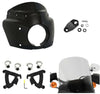 Memphis Shades Fairings & Body Work Memphis Shades Road Warrior Fairing 15" Ghost Black Windshield Mount Harley Dyna