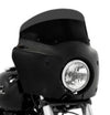 Memphis Shades Fairings & Body Work Memphis Shades Road Warrior Fairing 7" Dark Black Windshield Mount Harley Dyna