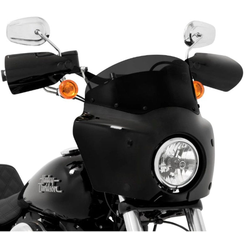 Memphis Shades Fairings & Body Work Memphis Shades Road Warrior Fairing 7" Windshield Dark Black Polished Kit Harley