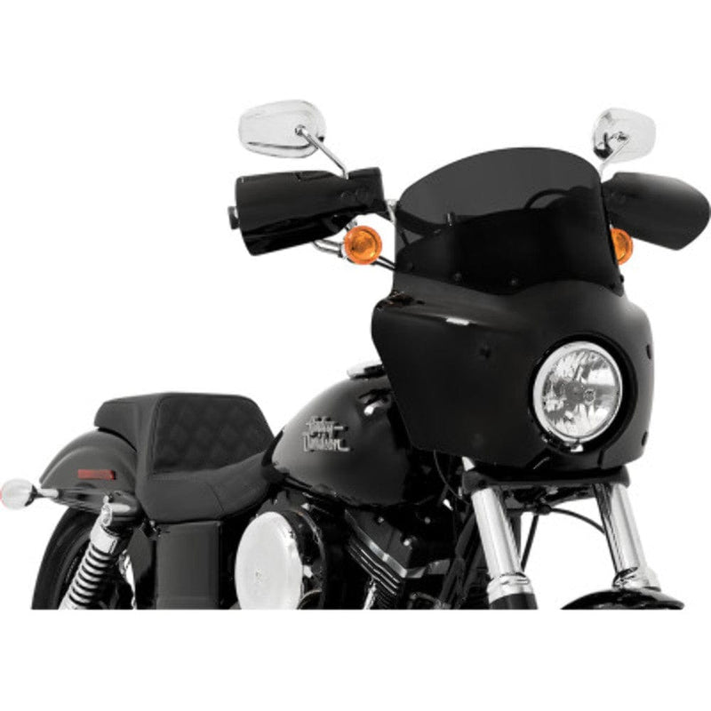 Memphis Shades Fairings & Body Work Memphis Shades Road Warrior Fairing 9" Black Windshield Mount Harley Dyna 91-05