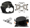 Memphis Shades Fairings & Body Work Memphis Shades Road Warrior Fairing Mount 11" Black Windshield Kit Harley Dyna