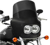 Memphis Shades Fairings & Body Work Memphis Shades Road Warrior Fairing Mount 9" Dark Black Windshield Harley Dyna