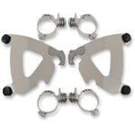 Memphis Shades Fairings & Body Work Memphis Shades Road Warrior Fairing Polished Mount Kit Harley Dyna Fat Bob 08-17