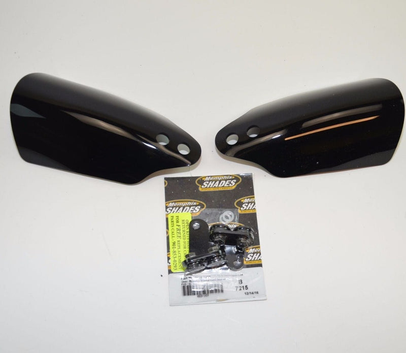 Memphis Shades Other Handlebars & Levers Memphis Shades Club Style Black Lucite Hand Guards Dual Sport Harley Road King