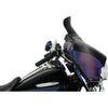 Memphis Shades Windshields Memphis Batwing Fairing 6.5 Dark Smoke Spoiler Windshield Harley Touring Softail