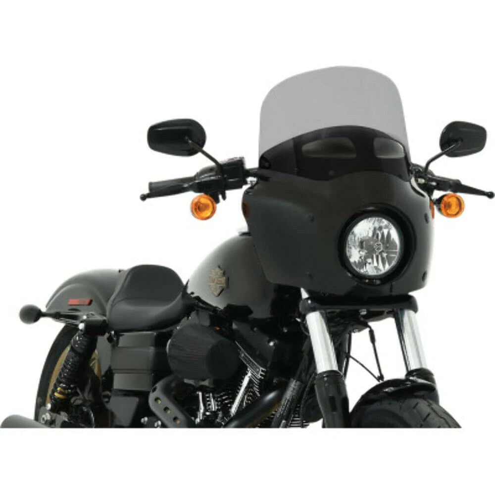 Memphis Shades Windshields Memphis Shades 11 Black Smoke Road Warrior Vented Windshield Harley Softail