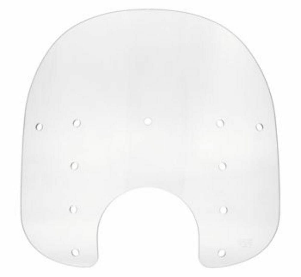 Memphis Shades Windshields Memphis Shades 15" Fats Clear Replacement Windshield Harley 7" Cutout Headlight