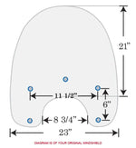 Memphis Shades Windshields Memphis Shades 15 OE Replacement Solar Horseshoe Windshield Harley Softail 86-17