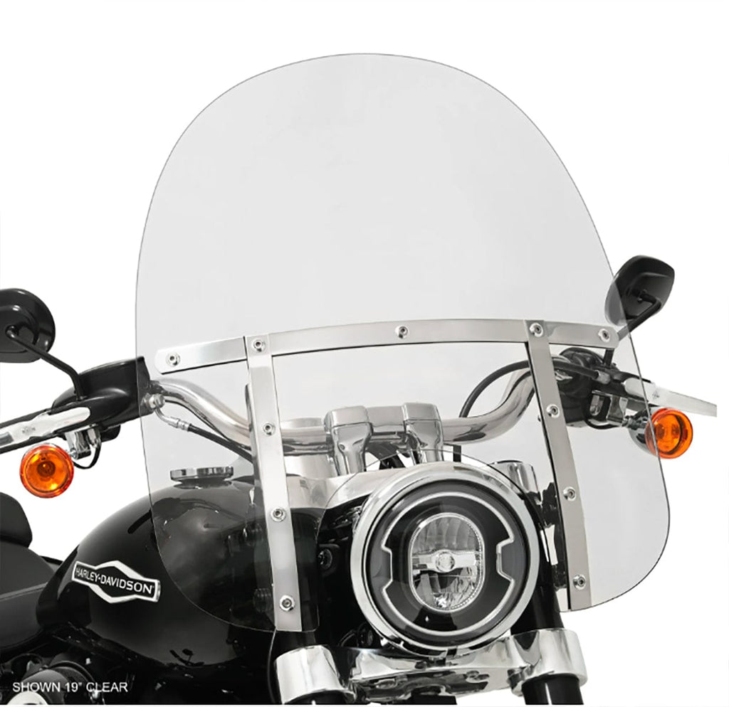 Memphis Shades Windshields Memphis Shades 19" Fats Clear Windshield Screen Harley Softail Sport Glide 18+