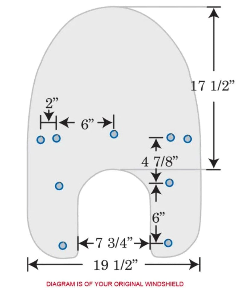 Memphis Shades Windshields Memphis Shades 19" OE Replacement Clear Windshield Harley Softail Springer 93-07