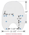 Memphis Shades Windshields Memphis Shades 19" OE Replacement Plastic Solar Windshield Harley Softail Dyna