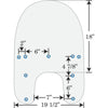 Memphis Shades Windshields Memphis Shades 19" Replacement Clear Quick Release Windshield Harley Dyna FXR XL