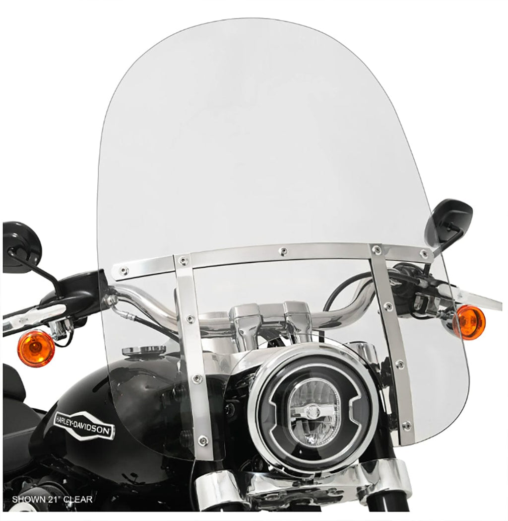 Memphis Shades Windshields Memphis Shades 21" Fats Clear Windshield Screen Harley Softail Sport Glide 18+
