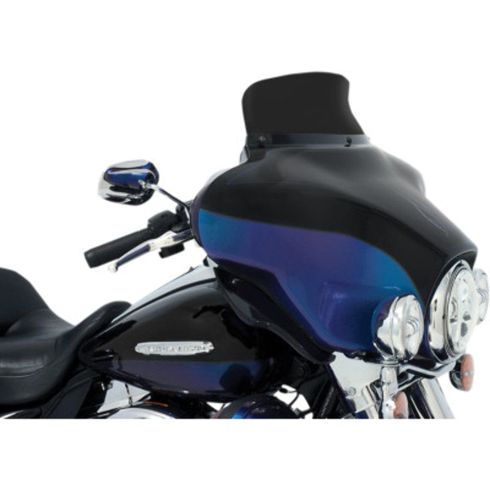 Memphis Shades Windshields Memphis Shades 5" Black Smoke Batwing Spoiler Windshield Harley 96-13 Touring