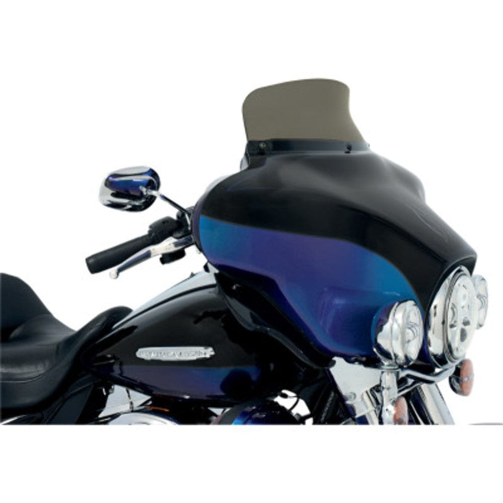 Memphis Shades Windshields Memphis Shades 5" Smoke Batwing Spoiler Windshield Harley 96-13 Touring FLHT/X