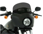 Memphis Shades Windshields Memphis Shades 9" Dark Black Smoke Road Warrior Vented Windshield Harley Softail