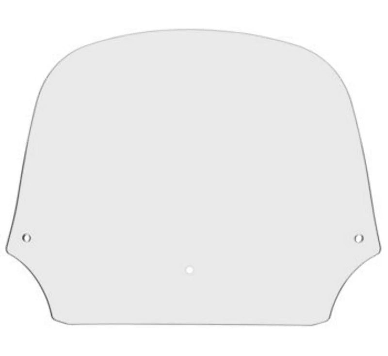 Memphis Shades Windshields Memphis Shades Batwing Fairing 12" Clear Windshield Harley Dyna Touring Softail