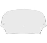 Memphis Shades Windshields Memphis Shades Batwing Fairing 7" Clear Windshield Harley Dyna Touring Softail