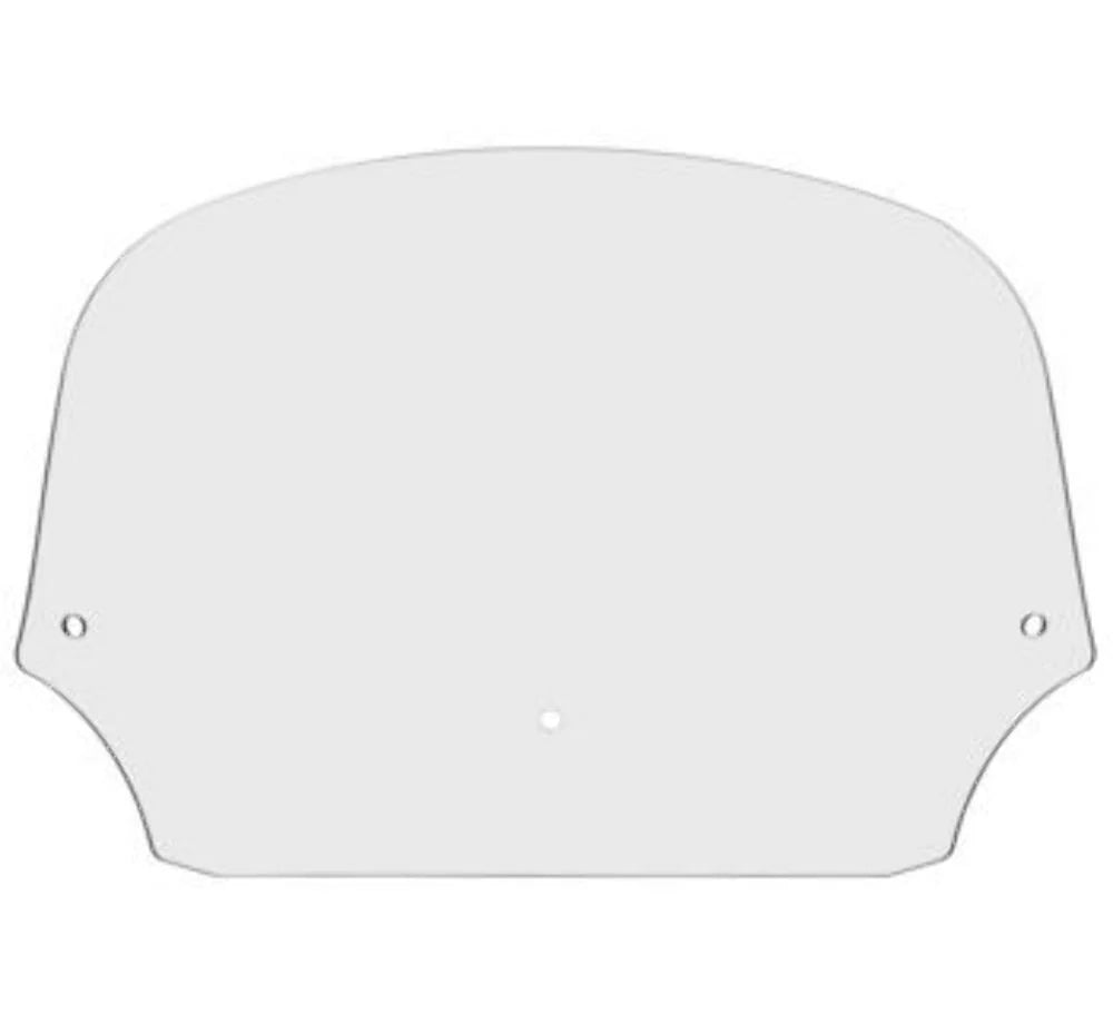 Memphis Shades Windshields Memphis Shades Batwing Fairing 9" Clear Windshield Harley Dyna Touring Softail