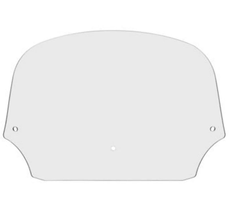 Memphis Shades Windshields Memphis Shades Batwing Fairing 9" Clear Windshield Harley Dyna Touring Softail