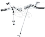 Mid-USA Foot Pegs & Pedal Pads Chrome Forward Controls Control Kit w/ Footpeg Set 2004-2013 Harley Sportster XL