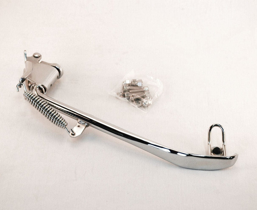 Mid-USA Chrome Kickstand Kit Jiffy Stand Assembly 89-99 Harley