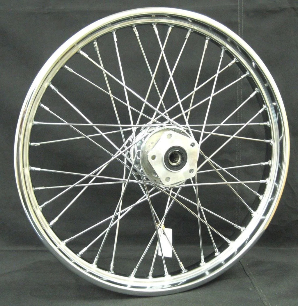 Mid-USA Wheels & Rims 21" X 2.15" Chrome 40 Spoke Front Wheel Rim 84-99 Harley Softail FXST Wide Glide