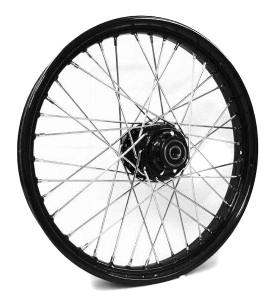 Mid-USA Wheels & Rims Front 21 x 2.15 40 Spoke Black Rim Hub Wheel Harley Wide Glide Softail Dyna 41mm