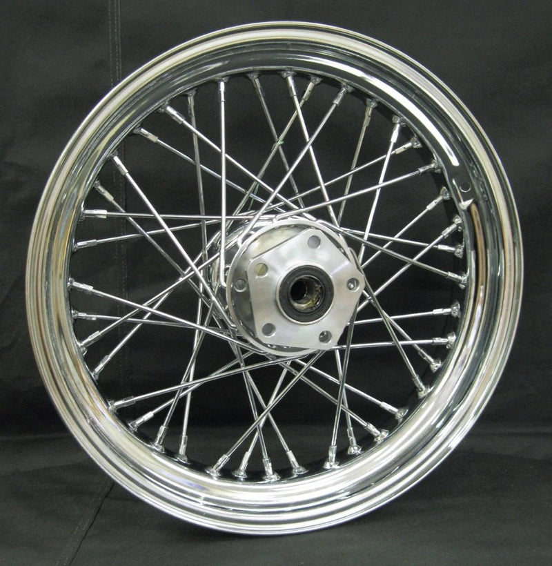 Mid-USA Wheels & Rims New Chrome 16" X 3" 40 Spoke Rear Wheel Rim Harley Softail Dyna Sportster FXR