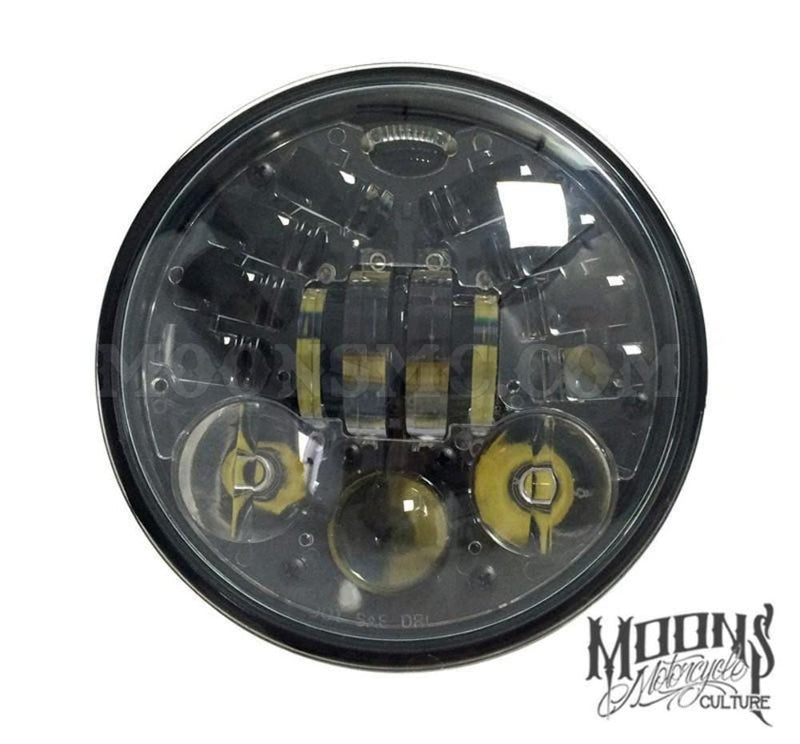 Moons MC Moons MC Moon Maker 3 5.75" LED Headlight Lens Harley Dyna Sportster Softail Day