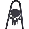 Motherwell Motherwell One Piece Rear Passenger Sissy Bar Matte Black Skull Harley FLDE FLHC