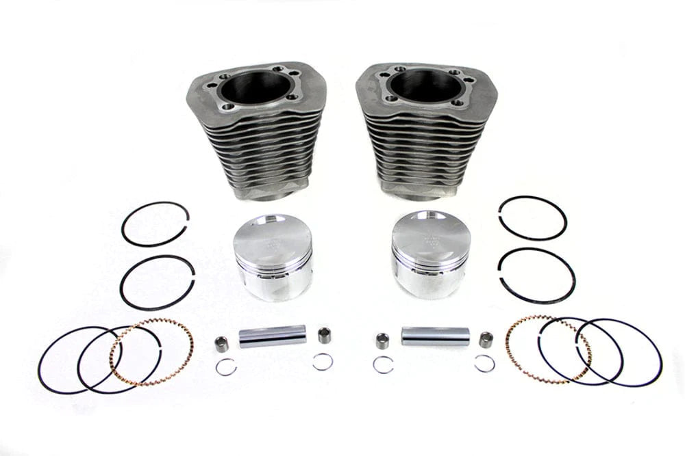 Motorshop 88" Evolution Big Bore Cylinder Kit Silver Softail Touring Super Glide Harley